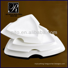 latest design deep triangular ceramic plates